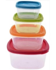 FIAMBRERA EH CUADRADA PLASTICO SET 4UD.