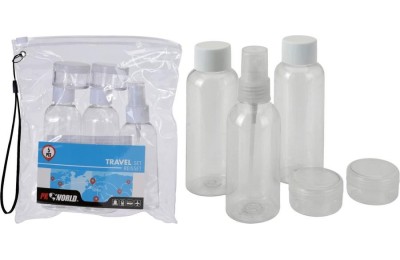 BOTELLAS VIAJE PLASTICO KOOP(SET 5 PZS.)