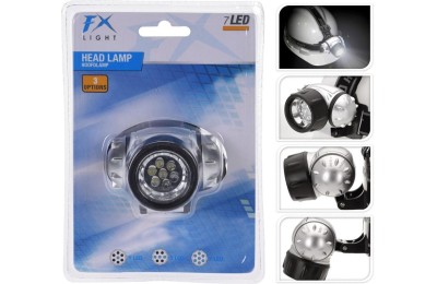 LINTERNA PARA CABEZA 7 LEDS FXLIGHT