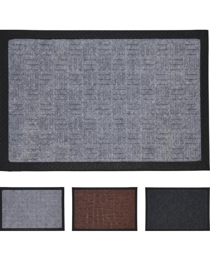FELPUDO KOOP GOMA CUADROS 40X60 CMS.