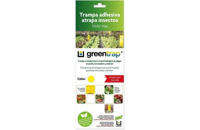 TRAMPA ADHESIVA ATRAPA INSECTOS GREENTRAP