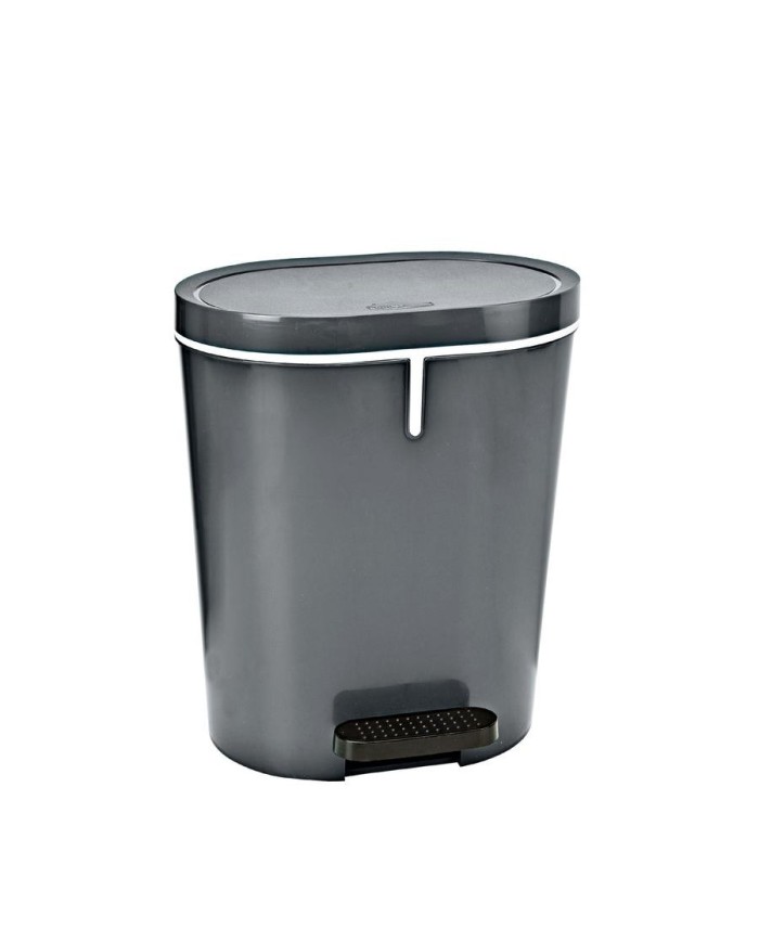 CUBO BASURA PLASTICO C/PEDAL GRIS 25LTS.              24200.790