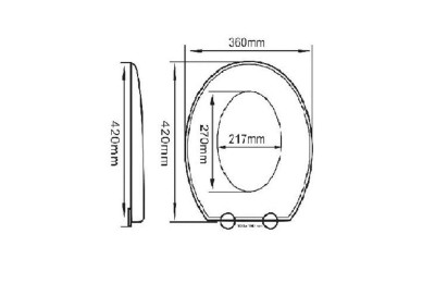 TAPA INODORO PLASTICO ARCOBAÑ VERONA SOFT CLOSE