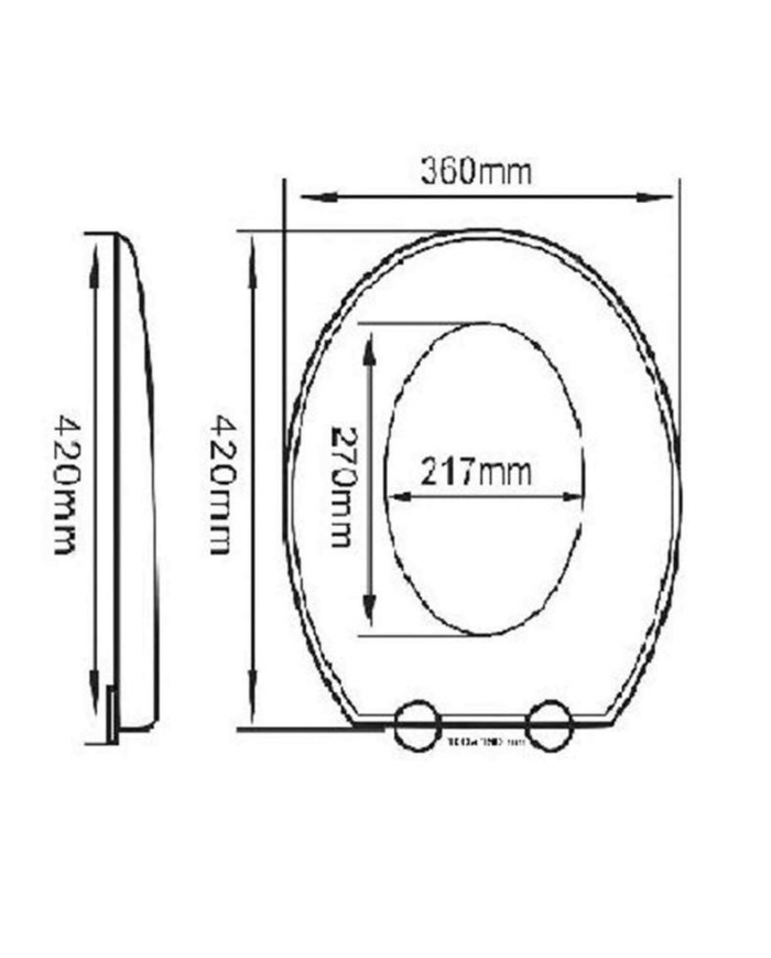 TAPA INODORO PLASTICO ARCOBAÑ VERONA SOFT CLOSE 16VR01