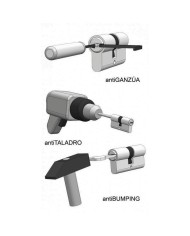 CILINDRO MCM NIQUEL SEGURIDAD 60MM. 30X30 LEVA LARGA