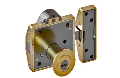 CERROJO LINCE 7930-RSA LATONADO (ALARMA)