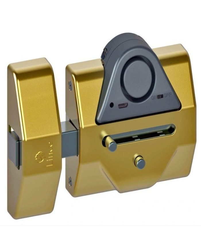 CERROJO LINCE 7930-RSA LATONADO (ALARMA)