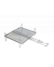 PARRILLA CROMADA DOBLE PESCADO SAUVIC 40X45CM