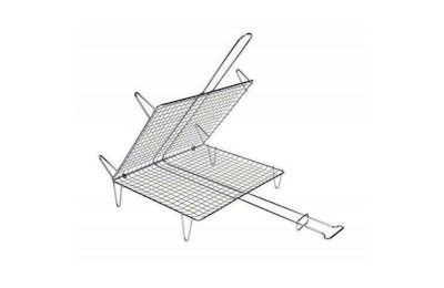 PARRILLA CROMADA DOBLE PESCADO 20X25CM SAUVIC