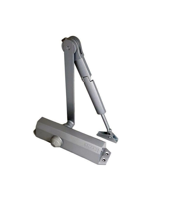 CIERRAPUERTAS DORCAS DC2-H-202 CON RETENEDOR PLATA (HOJA 110CM-85 KG). D-22209