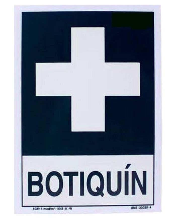 CARTEL (DIN-A4) BOTIQUIN E-308