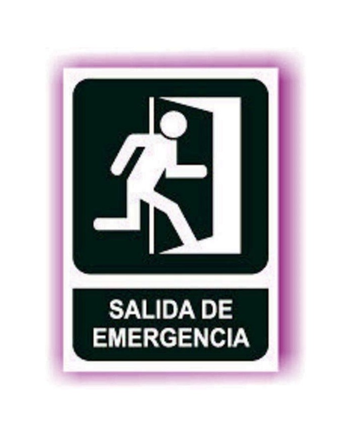 CARTEL (DIN-A4) SALIDA EMERGENCIA DERECHA E-306
