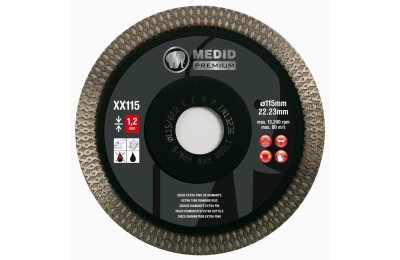DISCO DIAMANTE SEGMENTADO MEDID 115X12 PREMIUM