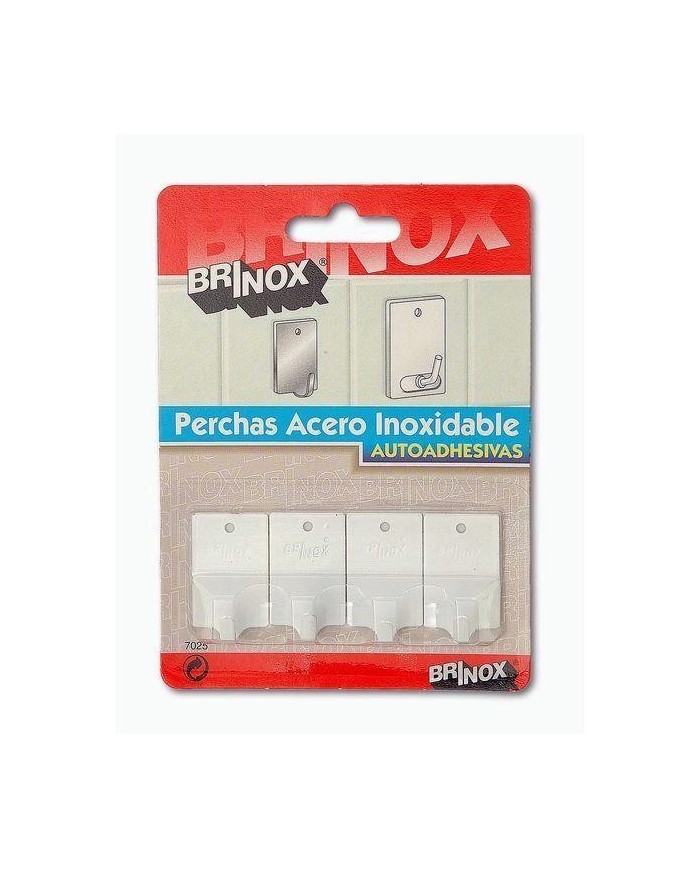 PERCHA BRINOX B70250D BLANCA PEQUEÑA 4UD