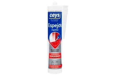 SILICONA ESPEJOS CEYS BLANCO 280 ML.
