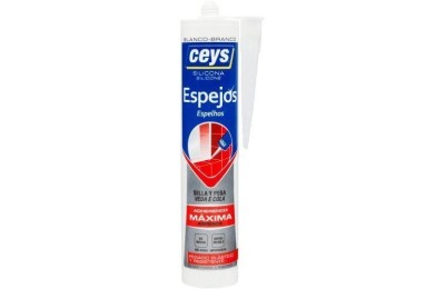 SILICONA ESPEJOS CEYS BLANCO 280 ML.