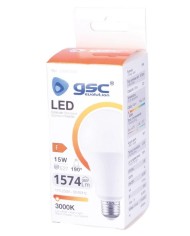 BOMBILLA LED ESTANDAR GSC A60 15W. E27 3000K 200601040