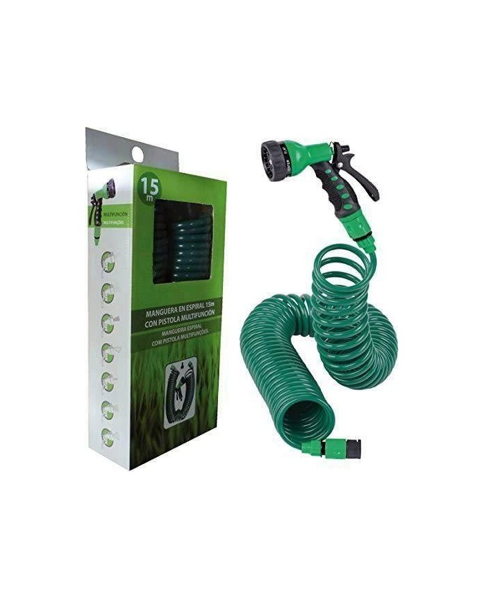 MANGUERA ESPIRAL FITT 15MTS. CON LANZA