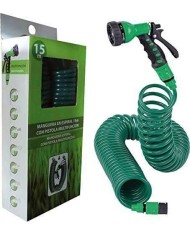 MANGUERA ESPIRAL FITT 15MTS. CON LANZA