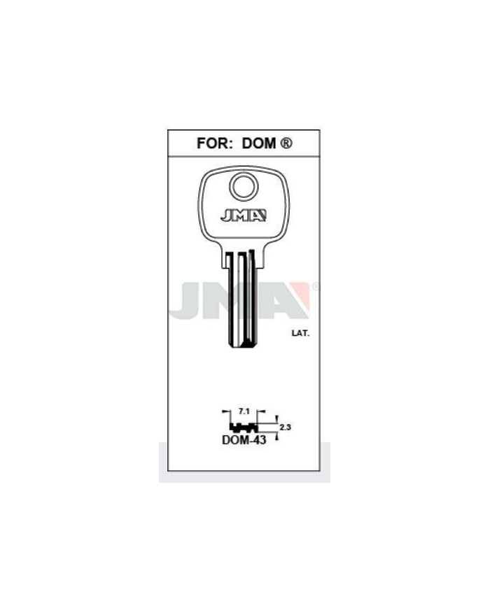 LLAVES BRUTO SEGURIDAD DOM-43    LATON