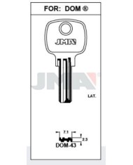 LLAVES BRUTO SEGURIDAD DOM-43    LATON