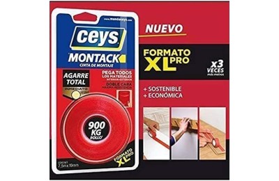 CINTA D/CARA CEYS MONTACK 7,5MTS.X19MM.