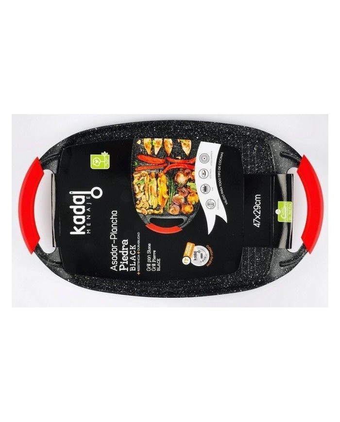 GRILL PLANCHA PIEDRA BLACK KADAL 36X23'5CMS.