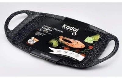 GRILL PLANCHA 36X23'5CMS. PIEDRA BLACK KADAL