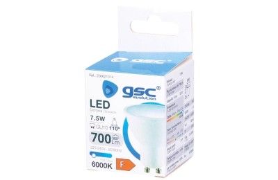BOMBILLA LED GU10  7W 6400K-610 LM (120º)