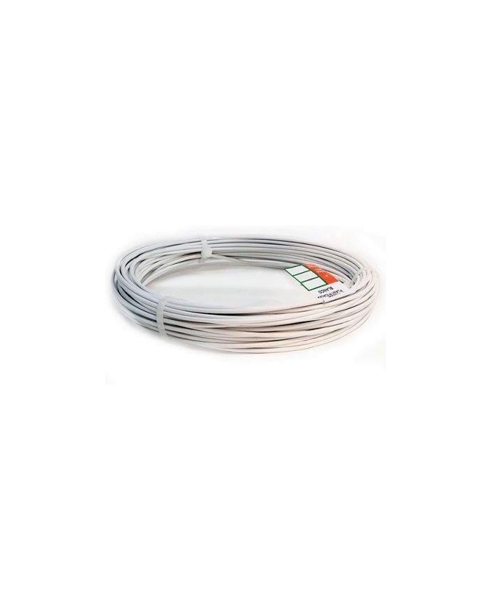 ROLLO ALAMBRE FORRADO BLANCO     5MT.