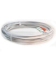 ROLLO ALAMBRE FORRADO BLANCO     5MT.