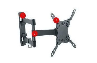 SOPORTE PARED GIRATORIO TV 13-42 60-364 MM.