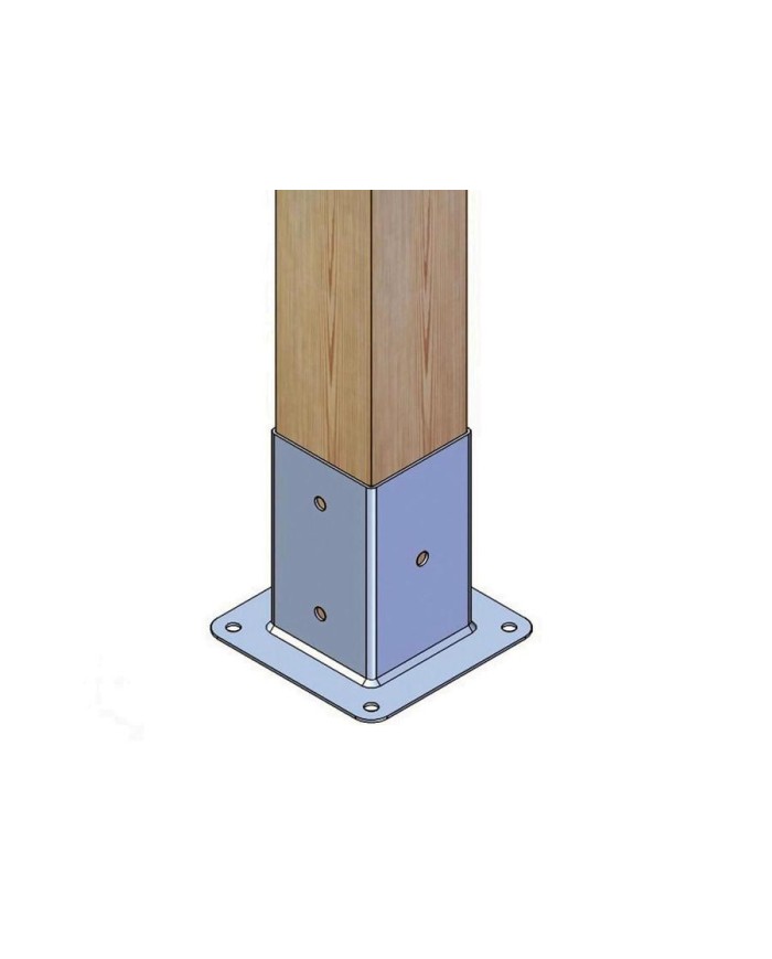 SOPORTE AMIG ZINCADO 358 PERGOLA 72MM.