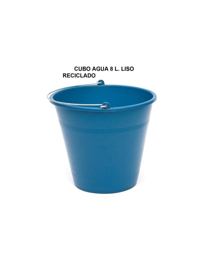 CUBO AGUA PLASTICO PROMO  8LTS. AZUL
