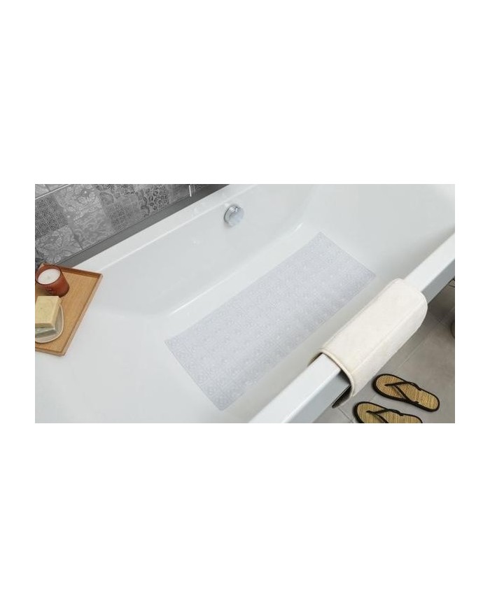 ALFOMBRA BAÑO BCN TRANSPARENTE 96X36CMS. TATAY