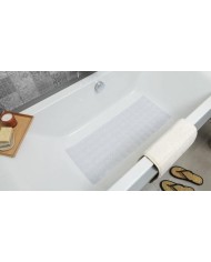 ALFOMBRA BAÑO BCN TRANSPARENTE 96X36CMS. TATAY