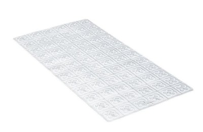 ALFOMBRA BAÑO BCN TRANSPARENTE 72X36CMS. TATAY