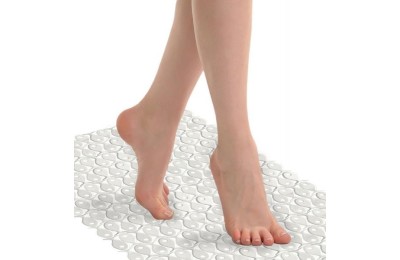 ALFOMBRA BAÑO PISCIS OPACA BLANCA 70X36CMS. TATAY