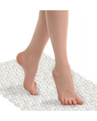 ALFOMBRA BAÑO PISCIS OPACA BLANCA 70X36CMS. TATAY