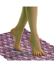 ALFOMBRA BAÑO PISCIS BERENJENA 54X54CMS. TATAY