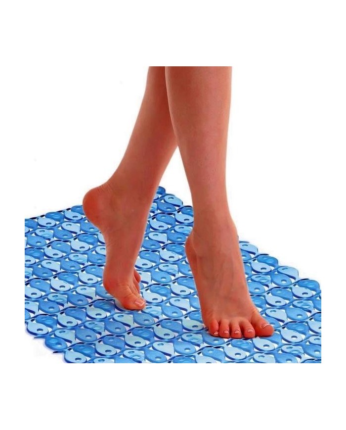 ALFOMBRA BAÑO PISCIS AZUL 54X54CMS. TATAY