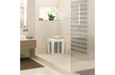 BANQUETA TATAY MULTIUSOS LOMBOK BLANCO 38X41,5 CMS.