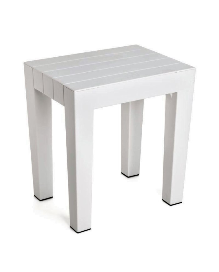 BANQUETA TATAY MULTIUSOS LOMBOK BLANCA 38X41'5CMS.