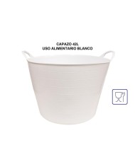 CAPAZO PLASTICO PROMO BLANCO 42LTS. USO ALIMENTARIO