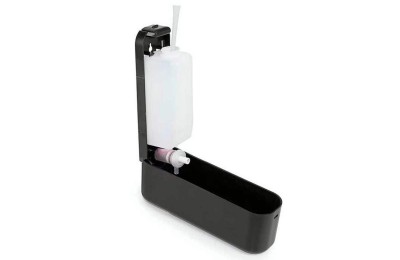 DISPENSADOR GEL MANUAL CROMADO 350 ML.