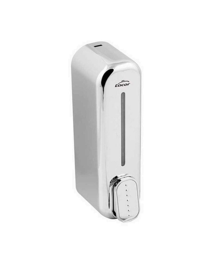 DISPENSADOR GEL MANUAL CROMADO 350 ML.