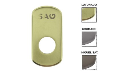 PLACA REFORZADA SAG MODELO CSI CROMADO