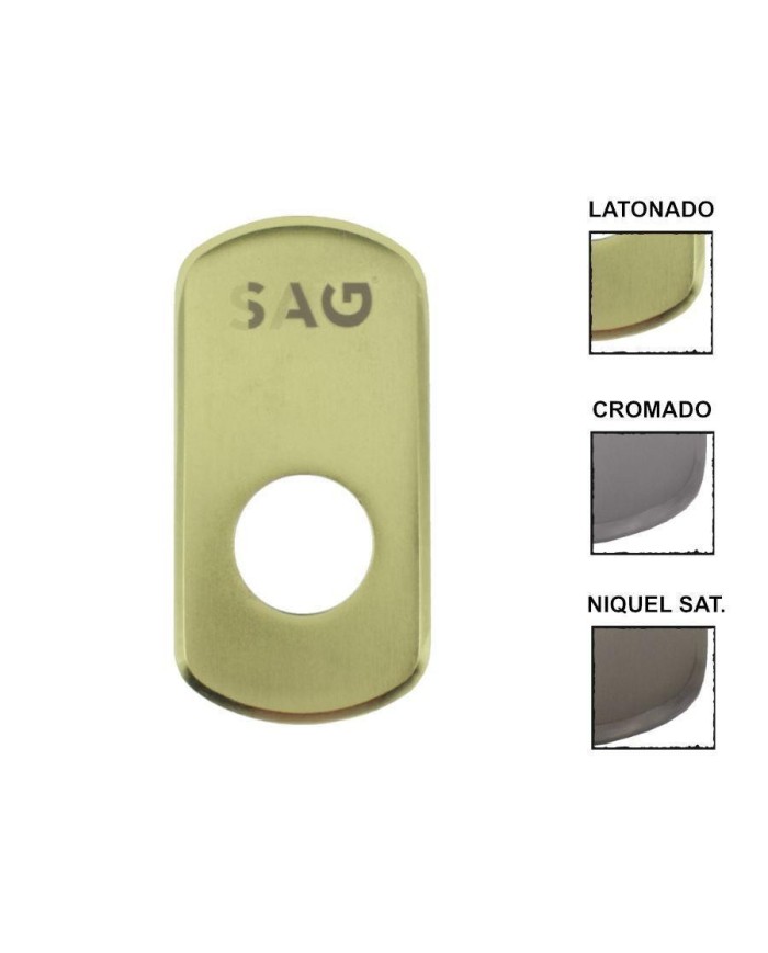 PLACA REFORZADA SAG MODELO CSI CROMADO