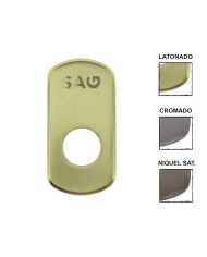 PLACA REFORZADA SAG MODELO CSI CROMADO