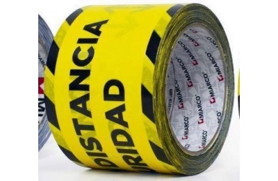 CINTA SEÑAL.AMA/NEG MANTENG.DIST.72MMX66